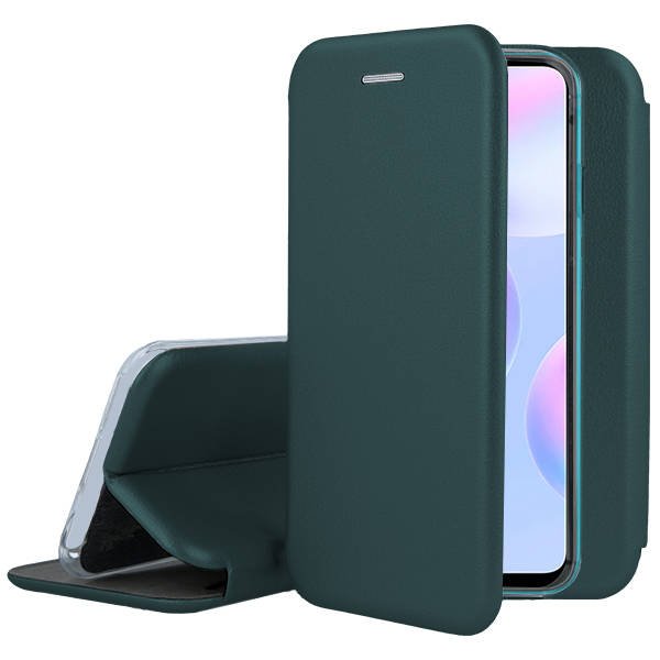 Tamsiai žalias atverčiamas dėklas Xiaomi Redmi 9A 9AT Book Elegance tamsiai zalias atverciamas deklas xiaomi redmi 9a 9at book elegance telefone stovykloje