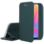 Tamsiai zalias atverciamas deklas Xiaomi Redmi Note 10 Pro Book Elegance telefono apsaugai