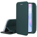 Tamsiai žalias atverčiamas dėklas Xiaomi Redmi Note 13 4G Book Elegance telefone