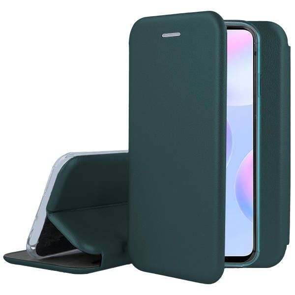 Tamsiai žalias atverčiamas dėklas Xiaomi Redmi Note 13 Pro Plus 5G Book Elegance Tamsiai žalias atverčiamas dėklas Xiaomi Redmi Note 13 Pro Plus 5G su matomu dėklo uždarymu ir telefono ekranu