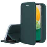 Tamsiai zalia atverciams deklas Samsung Galaxy A135 A13 4G Book Elegance is naturalios odos