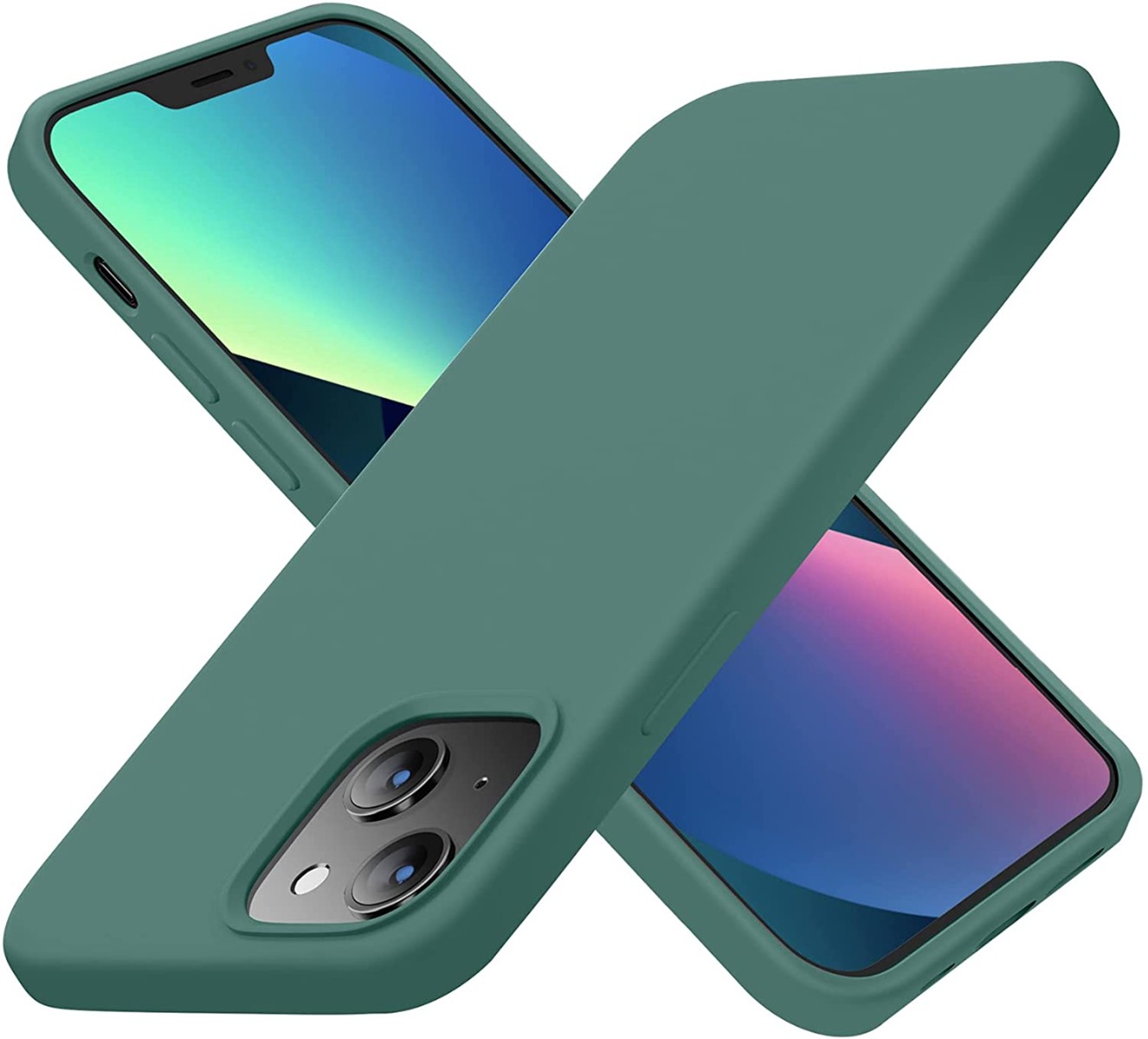 Tamsiai žalias dėklas Apple iPhone 13 X-level Dynamic Tamsiai žalias dėklas Apple iPhone 13 X-level Dynamic su apvaliais kampais ir neslystančia danga