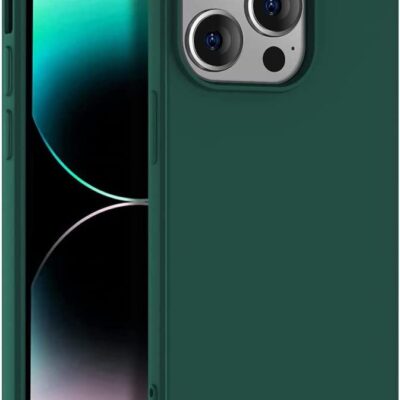 Tamsiai žalias dėklas Apple Iphone 14 Pro Max X-level Dynamic, matinis paviršius ir kameros apsauga