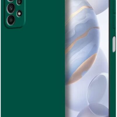 Tamsiai žalias dėklas Samsung Galaxy A235 A23 4G silikoninis Mercury modelis su kamera ir mygtukais