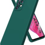 Tamsiai zalias debele Samsung Galaxy A536 A53 5G Mercury Silicone is silikono medziagos