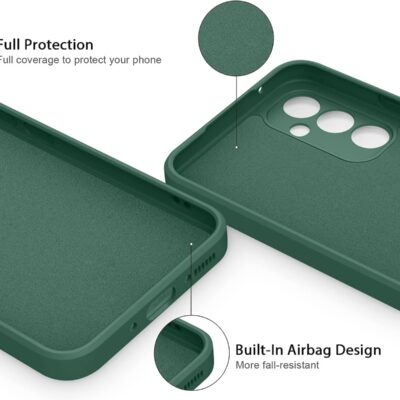 Tamsiai žalias dėklas Samsung Galaxy A546 A54 5G X-level Dynamic su pilna apsauga ir įmontuotu oro pagalvės dizainu