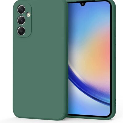 Tamsiai zalias deklas Samsung Galaxy A546 A54 5G X-level Dynamic su matiniu pavirsiu ir apsauga kameroms