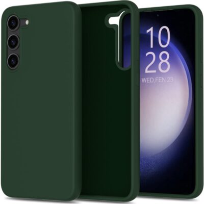 Tamsiai žalias dėklas Samsung Galaxy S911 S23 5G X-level Dynamic, matomas iš kelių kampų