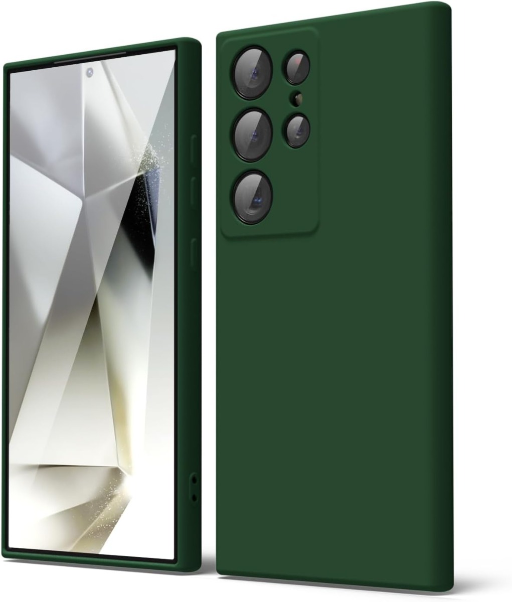 Tamsiai žalias dėklas Samsung Galaxy S928 S24 Ultra X-level Dynamic Tamsiai žalias dėklas Samsung Galaxy S928 S24 Ultra su kamera apsauga ir mygtukais