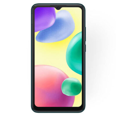 Tamsiai žalias dėklas Xiaomi Redmi 10A Rubber TPU ant telefono su spalvotu ekranu