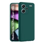 Tamsiai žalias dėklas Xiaomi Redmi Note 13 Pro Plus 5G su apsauga kameros ir telefono kraštų