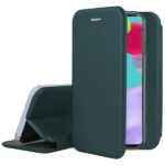 Tamsiai žalios spalvos atverčiamas dėklas Samsung Galaxy A525 A52 / A526 A52 5G Book Elegance telefone
