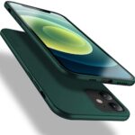 Tamsiai zalios spalvos deklas Apple iPhone 12 i 12 Pro X-level Guardian ju tamsiai zalios spalvos deklas