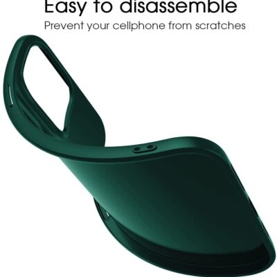 Tamsiai žalias dėklas Apple iPhone 13 mini X-level Guardian atidarytas iš šono