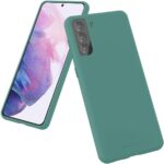 Tamsiai zalios spalvos deklas Samsung Galaxy S21 Plus Mercury Silicone is telefono ekrano ir nugaros puseje