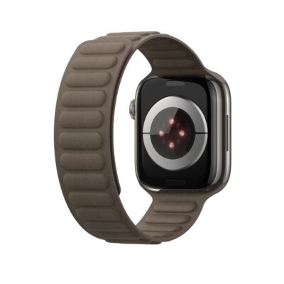 Taupe apyrankė Dux Ducis BL Series Apple Watch 38 40 41mm su unikaliu reljefiniu raštu