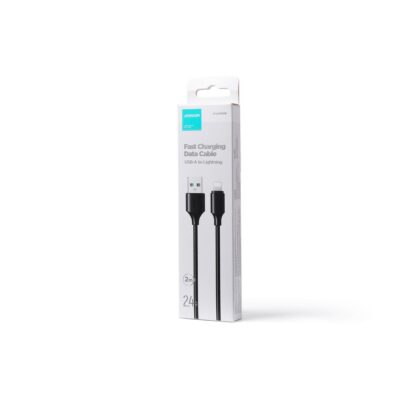 USB kabelis Joyroom S-UL012A9 USB to Lightning 2.4A 2m juodas pakuotėje