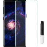 UV klijai apsauginiams stikliukams prie telefono ekrano ir klijuoti pieštukas