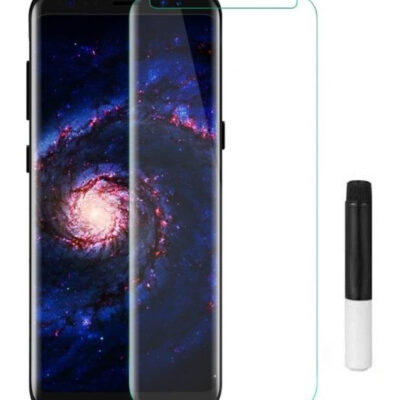 UV klijai apsauginiams stikliukams prie telefono ekrano ir klijuoti pieštukas