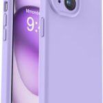 violetinis dekla apple iphone 15 plus x-level dynamic su apsauginiu silikonu kamerai ir ekrano kraštams