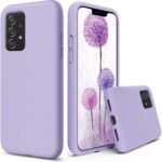 Violetinis dėklas Samsung A235 A23 4G su lanksčia tekstūra ir tiksliais mygtukų apvadais