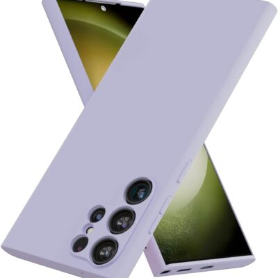 Violetinis dėklas Samsung Galaxy S918 S23 Ultra 5G su matiniu paviršiumi ir kameros apsauga