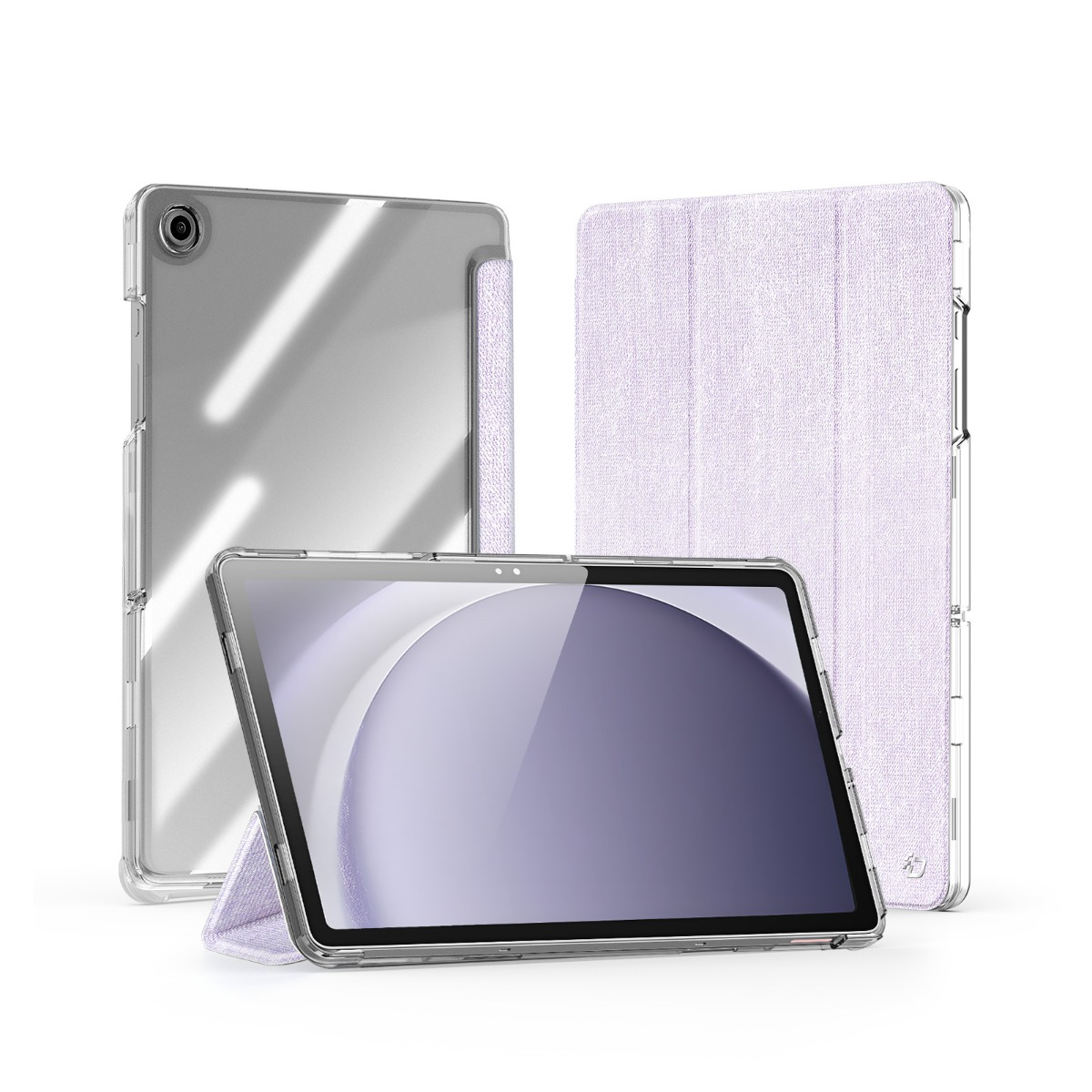 Violetinis dėklas Samsung X210 X215 X216 Tab A9 Plus 11.0 Dux Ducis Unid violetinis deklas samsung x210 x215 x216 tab a9 plus 11.0 dux ducis unid matskas ir permatomas