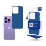 Violetinis matinis dėklas Samsung Galaxy S918 S23 Ultra 5G su mėlynu priedu matomas kartu su violetiniu telefonu