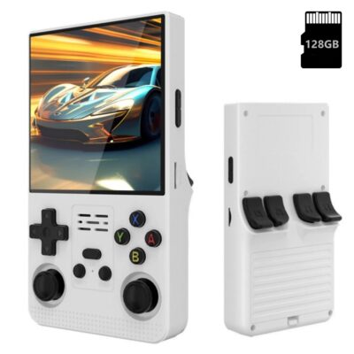 Žaidimų konsolė Reach R36S 128GB su baltu korpusu ir spalvotais mygtukais