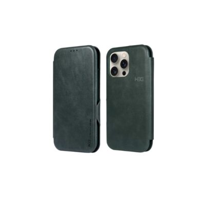 Žalias atverčiamas dėklas Samsung A366 A36 5G HDD Classic Wallet, matinis paviršius ir kamerų anga