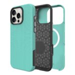 Žalias dėklas telefonui Apple Iphone 16 Pro Perfectionists Triangle Mag su tekstūruotu paviršiumi