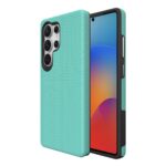 Žalias dėklas telefonui Samsung S908 S22 Ultra 5G su trikampio rašto tekstūra
