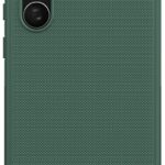 Žalias plastikinis dėklas Samsung Galaxy S908 S22 Ultra 5G Nillkin Super Frosted Shield su tekstūruota paviršiaus danga