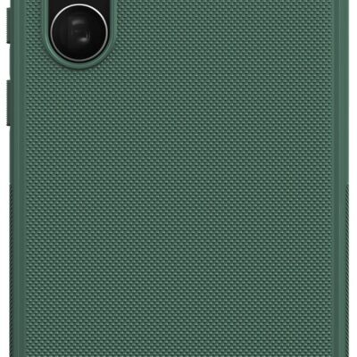 Žalias plastikinis dėklas Samsung Galaxy S908 S22 Ultra 5G Nillkin Super Frosted Shield su tekstūruota paviršiaus danga