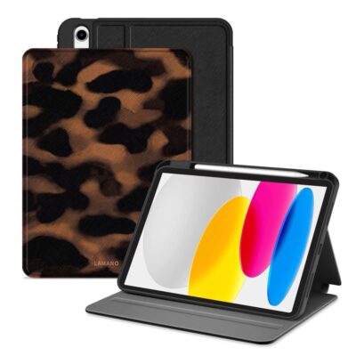 Tech-Protect Lamano dėklas iPad 10.9 su leopardo rašto viršeliu