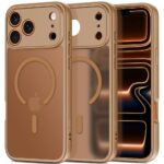 Rudas matinis dėklas telefonui Apple Iphone 17 Pro Tech-Protect Basicmag Magsafe su magnetiniu žiedu