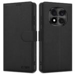 Juodas atverčiamas dėklas Xiaomi Redmi Note 15 Pro 5G Tech-Protect Wallet su magnetiniu užsegimu ir kamerų apsauga