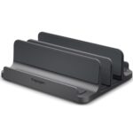 Pilkas stovas Spigen LD208S4 Vertical Laptop Stand Space kompiuteriams