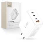 Baltas buitinis pakrovėjas TECH-PROTECT NC200W-GAN su 4 jungtimis USB ir Type-C