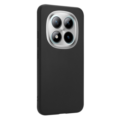 Juodas dėklas Tactical TPU telefonui Xiaomi Redmi Note 15 Pro Plus su matiniu paviršiumi ir stora kamera