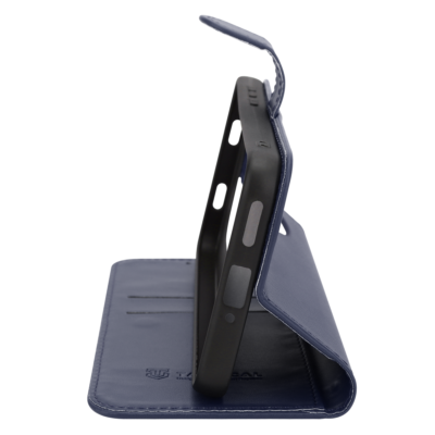 Mėlynas atverčiamas dėklas Tactical Field Notes telefonui Xiaomi Redmi Note 15 Pro stovu režimu