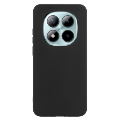 Juodas dėklas Tactical TPU telefonui Xiaomi Redmi Note 15 Pro matomas nuo galinės pusės