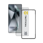 Apsauginis ekrano stikliukas Samsung Galaxy S26 Ultra Tactical Glass Impact Armour skaidrus su juodu rėmeliu