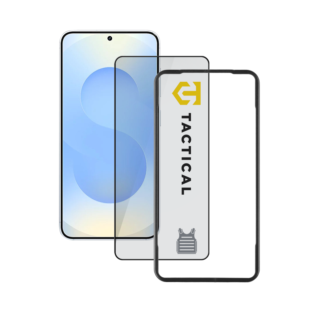Apsauginis ekrano stikliukas Samsung Galaxy S26 Plus Tactical Glass Impact Armour apsauginis ekrano stikliukas samsung galaxy s26 plus tactical glass impact armour skaidrus su juoda bordo kraštinele