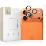 Skaidri matinė galinės kameros apsauga Apple Iphone 17 Pro Max Tech-Protect Camfull Fit plokščiu stiklu