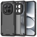 Juodas matinis dėklas Xiaomi Redmi Note 15 Pro 5G Tech-Protect Rugged Shield su matine juoda danga ir kraštų apsauga