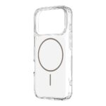 Baltas dėklas Apple iPhone 17 Pro skaidrus su Magnetix spalvos žiede