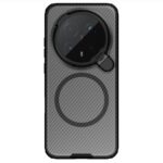 Juodas-skaidrus dėklas Nillkin CamShield Prop Magnetic telefonui Honor Magic 8 Pro su kamera apsaugančiu dangteliu