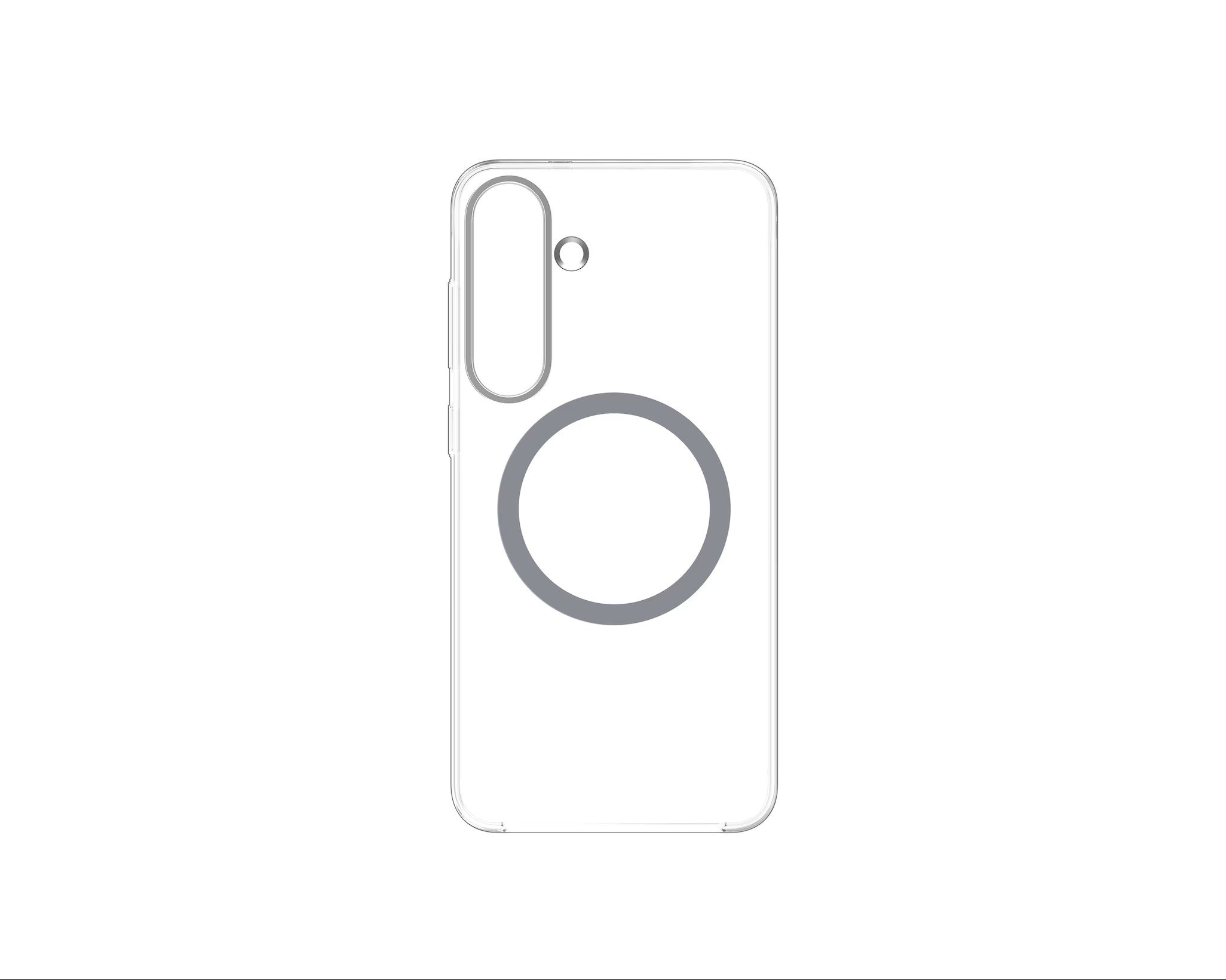 Skaidrus dėklas telefonui Samsung Galaxy S25 Plus GP-FFS936YCA Skaidrus dėklas telefonui Samsung Galaxy S25 Plus su magnetu viduryje