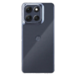 Skaidrus deklas Tactical TPU telefonui Motorola Moto G86 ant tamsiai melyno telefono